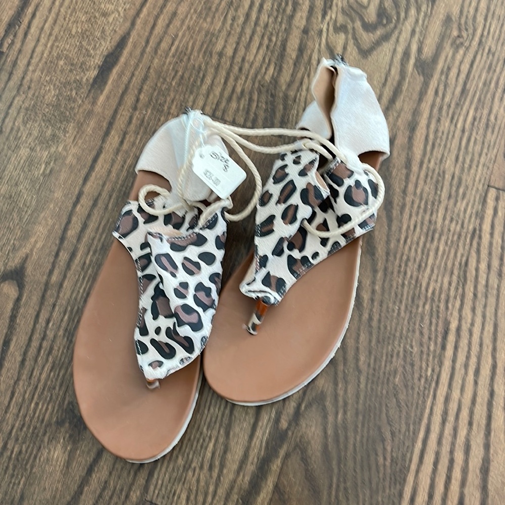 Leopard sandals
